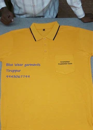 Polycotton Yellow Corporate Uniform T Shirts Size Unisex At Rs