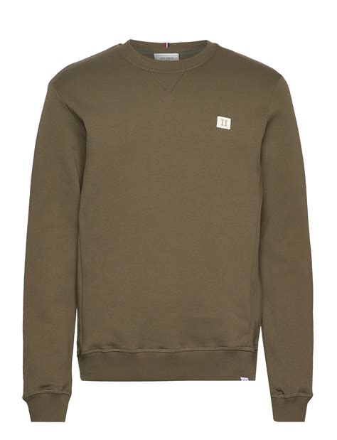 Les Deux Piece Sweatshirt Smu Olive Night Ivory Dark Sand Khakigrønn