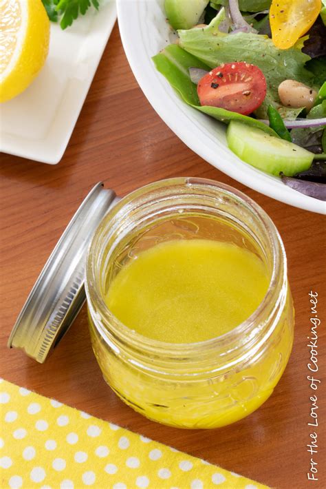 Simple Lemon Vinaigrette For The Love Of Cooking