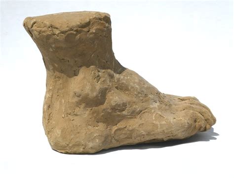 Terracotta Sculpture Nude Academic Model Foot Study Curiosity