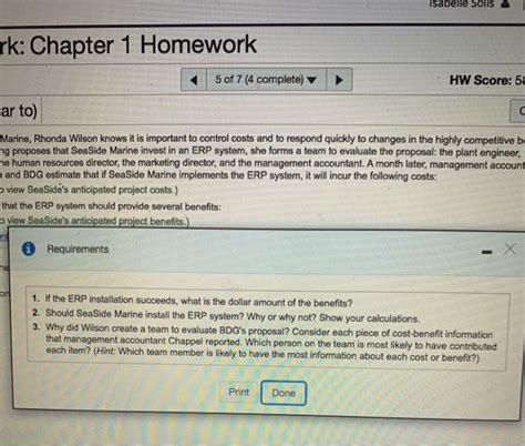 Solved Question Help P1 39A Similar To As CEO Of SeaSide Chegg