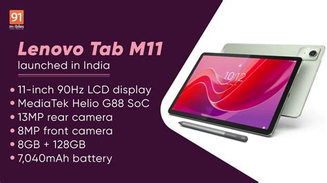 Lenovo Tab M With Inch Hz Display Mah Battery Launched In