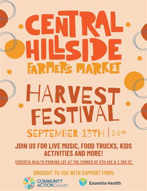 Central Hillside Farmers Market Harvest Festival Perfect Duluth Day