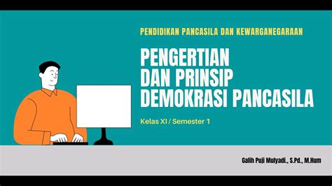 Pengertian Dan Prinsip Demokrasi Pancasila Youtube