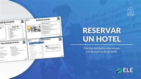 Infograf A Y Di Logo Para Reservar Un Hotel En Espa Ol Actividad Role Play