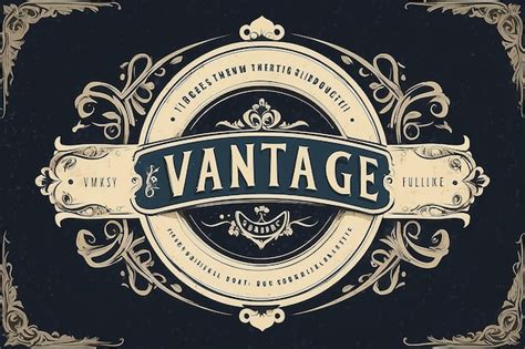 premium photo vintage logo template