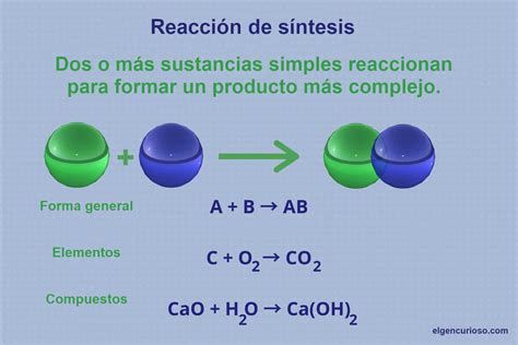 Qu Es Una Reacci N De S Ntesis Definici N Y Ejemplos El Gen Curioso