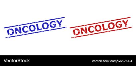 Oncology Stamp Seals With Grunged Texture Vector Image