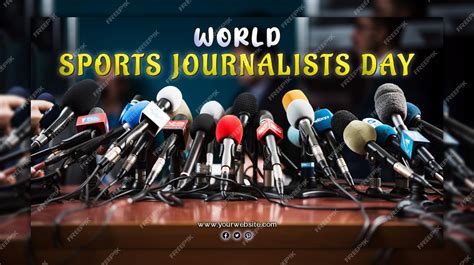 Premium Psd World Sports Journalists Day Celebration