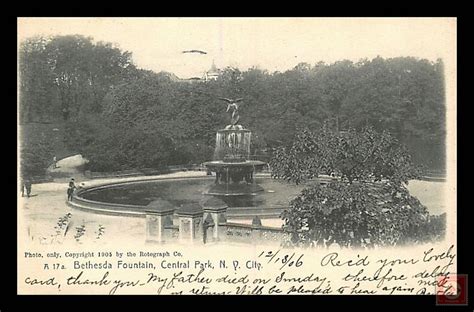 Bethesda Fountain Central Park Nyc United States New York New