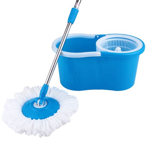 Microfiber 2 Heads 360° Spinning Floor Mop Magic Spin Easy Wbucket Rotating Ebay