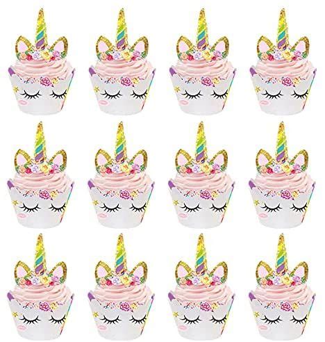 Takuza Einhorn Tortendeko Einhorn Cupcake Toppers Einhorn