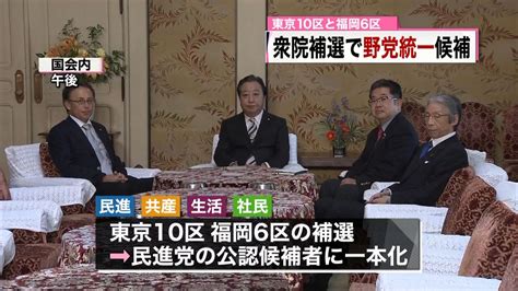 23日投開票 衆院補選で野党候補一本化へ（2016年10月5日掲載）｜日テレnews Nnn