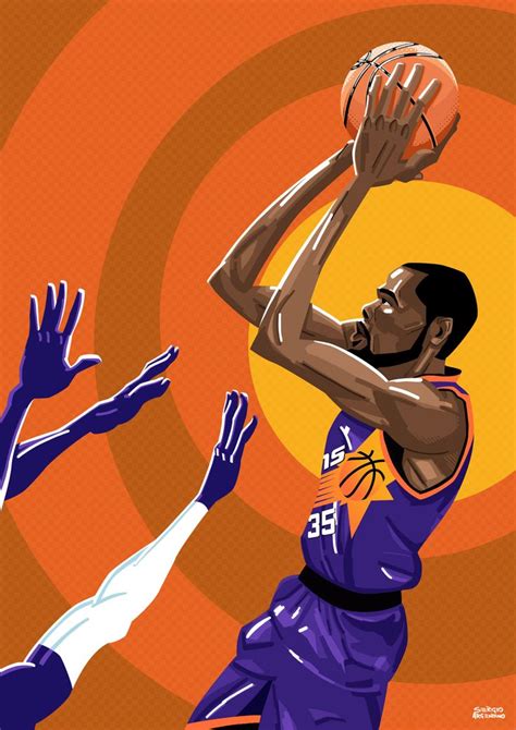 Kevin Durant Sergio Argentino Basketball Art Kevin Durant Nba Art