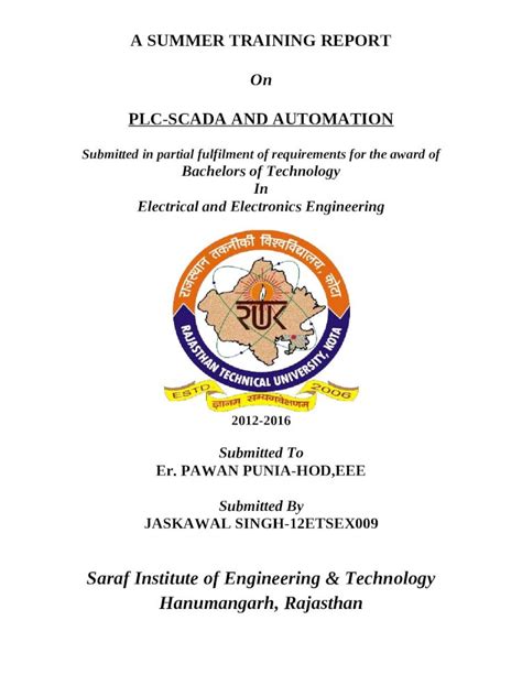 Docx Plc Scada Training Report Dokumen Tips