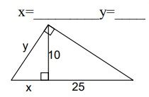 Geometric Mean Theorem Worksheet