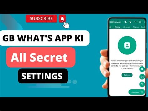 GB What S App Ki All Secret Settings Gb Whats App Ki All Settings Gb