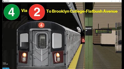 Openbve Special Train To Flatbush Avenue R Youtube