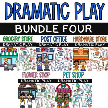 Dramatic Play Transformation Bundle Four By The First Grade Creative