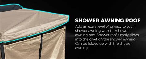 KickAss Premium Shower Tent Awning With Roof Base KickAss Products USA