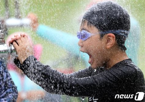 화보 방학맞은 구미 낙동강 야외물놀이장 문전성시 네이트 뉴스