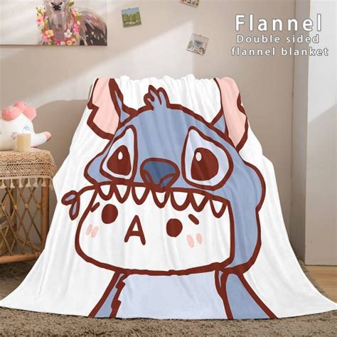 Stitch And Angel Blanket Pixeltee