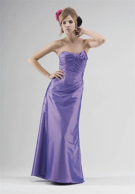 Purple Bridesmaid Dresses In A Simple And Elegant Style Wedding