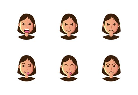 Emoticon Of Avatar Woman Icons By Andi Nur Abdillah Iconic Women