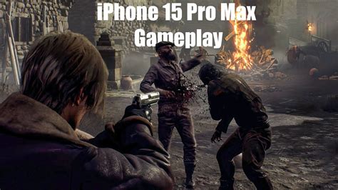 Experiencing RESIDENT EVIL 4 On IPhone 15 Pro Max YouTube