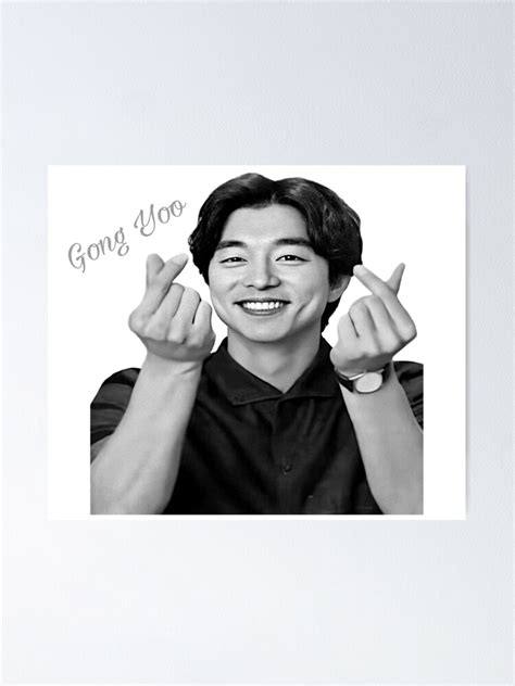 Gong Yoo Korean Actor Korean Finger Love Poster By BuyKoreanStyle