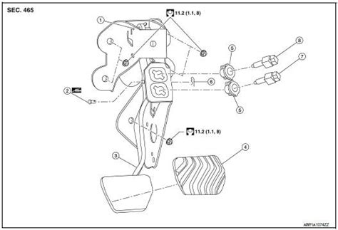 Nissan Rogue Service Manual Brake Pedal Removal And Installation