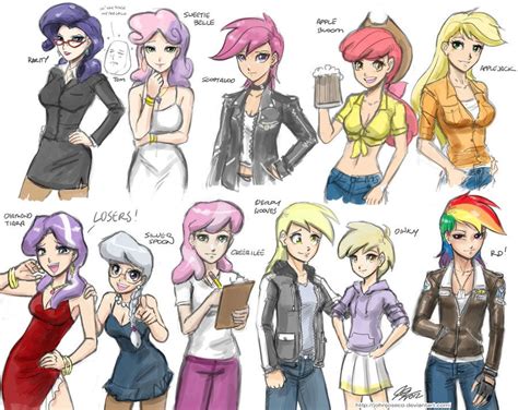 My Little Pony Characters As Humans With Names