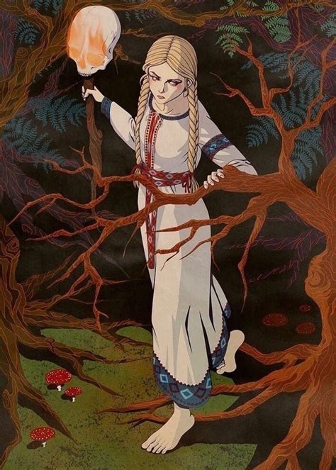 Vasilisa The Beautiful Leaves With A Gift From Baba Yaga Slavic