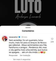 Famosos Lamentam A Morte De Anderson Leonardo Do Molejo Metr Poles