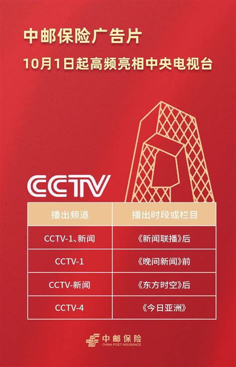 中邮保险品牌广告片再次亮相cctv