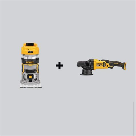 Dewalt 20 Volt Max Xr Cordless Brushless Compact Fixed Base Router And 5 In Variable Speed