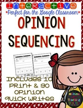 Interactive Opinion Writing Sequencing By Momma With A Teaching Mission