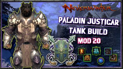 Neverwinter Paladin Justicar Tank Build Mod 20 Youtube