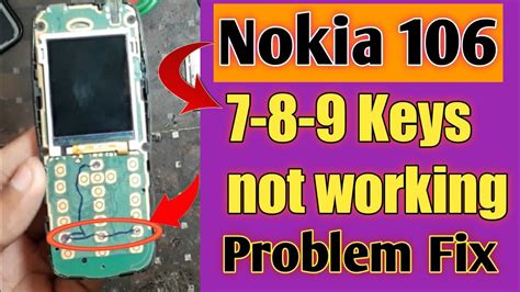 Nokia Ta Keypad Not Working Jumper Solution Youtube