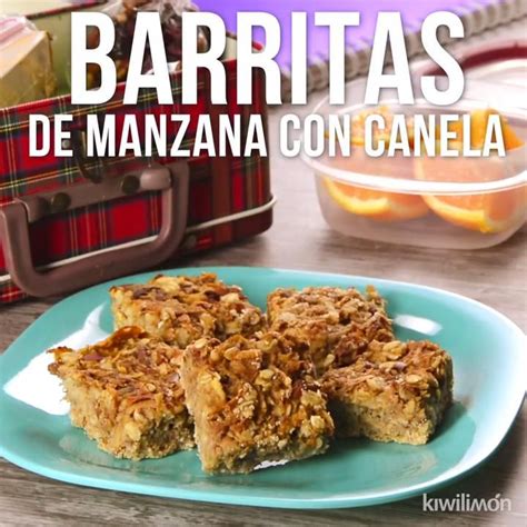 BARRITAS DE AVENA Y MANZANA Rollos De Manzana Y Canela Barras De