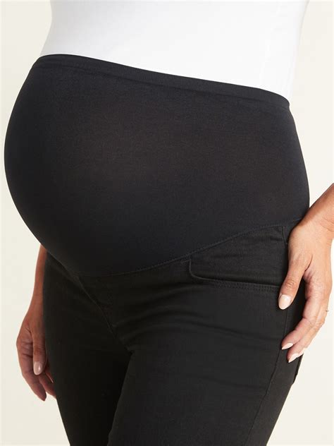 Maternity Full Panel Black Skinny Jeans Old Navy