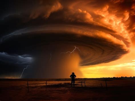 Tornade Dangereuse Dans L allée Des Tornades Photo Premium