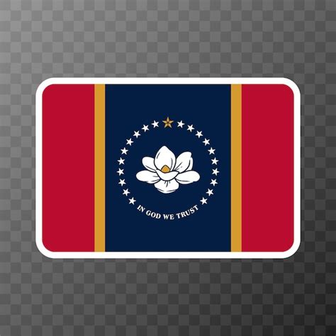 Premium Vector Mississippi State Flag Vector Illustration