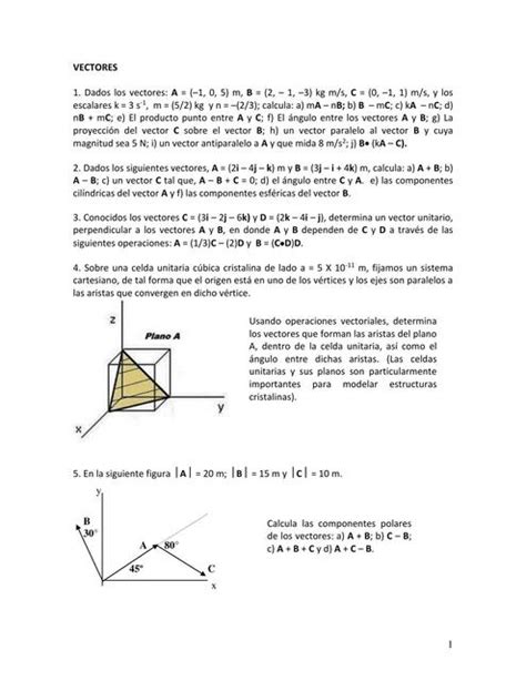 Ejercicios De Vectores Ana Torres Udocz