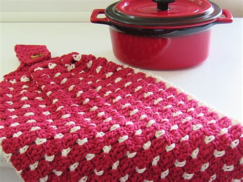 Ravelry Block Stitch Kitchen Towel Pattern By Crochetdreamz