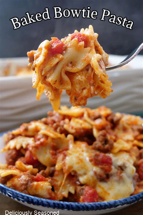 Baked Bowtie Pasta Deliciously Seasoned