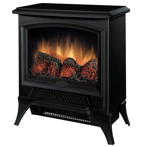 Dimplex 178 In W 5120 Btu Black Wood And Metal Fan Forced Electric Stove At