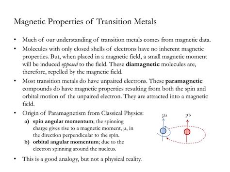 PPT - Magnetic Properties of Transition Metals PowerPoint Presentation - ID:759793