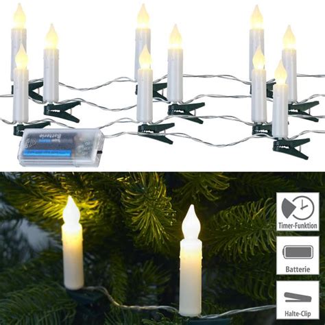 Lot De Guirlandes Lumineuses Led Bougies Minuterie