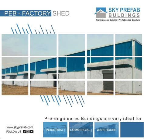 Steel Industrial Prefabricated Factory Shed At Rs 105 Sq Ft In Indore